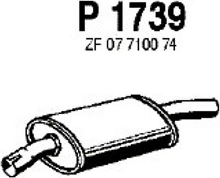 Fenno P1739 - Silencieux central droxauto.com