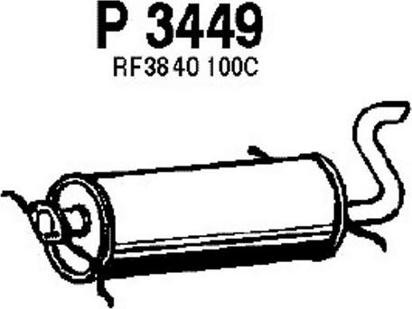 Fenno P3449 - Silencieux arrière droxauto.com