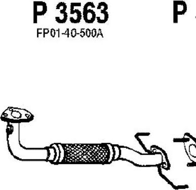 Fenno P3563 - Tuyau d'échappement droxauto.com