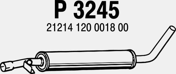 Fenno P3245 - Silencieux central droxauto.com
