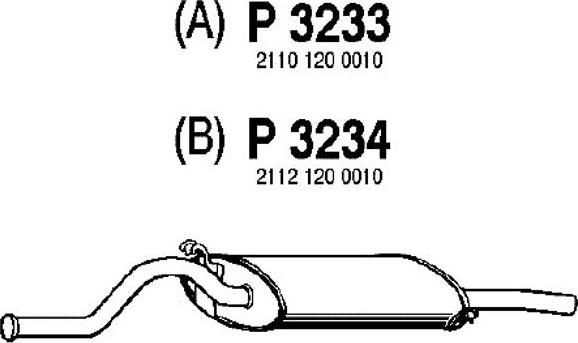 Fenno P3233 - Silencieux arrière droxauto.com