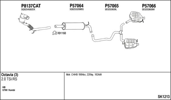 Fenno SK1213 - Échappement droxauto.com
