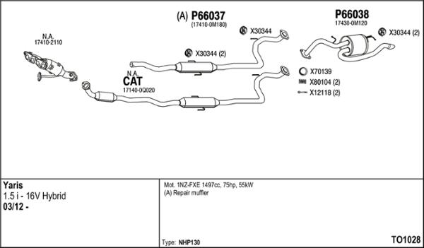 Fenno TO1028 - Échappement droxauto.com