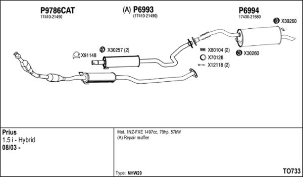 Fenno TO733 - Échappement droxauto.com