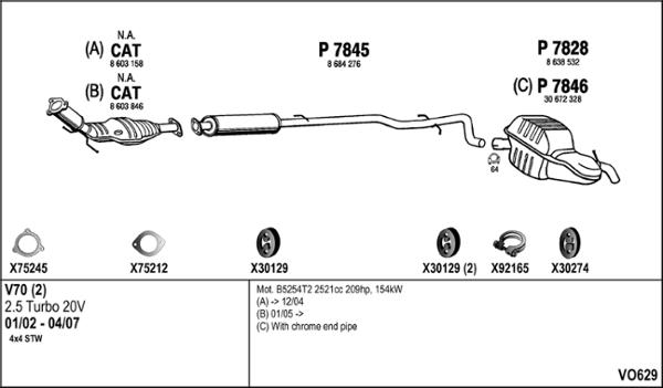 Fenno VO629 - Échappement droxauto.com