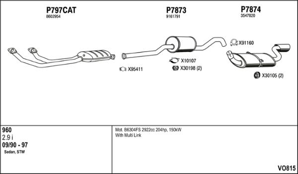 Fenno VO815 - Échappement droxauto.com