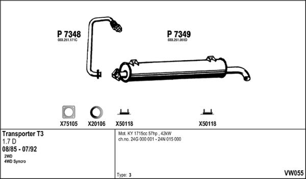 Fenno VW055 - Échappement droxauto.com