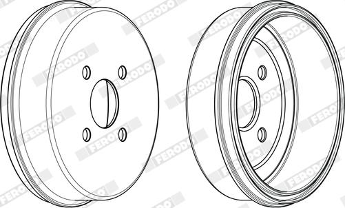 Ferodo FDR329082 - Tambour de frein droxauto.com