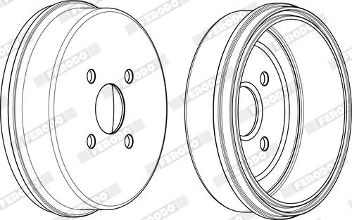 Ferodo FDR329762 - Tambour de frein droxauto.com