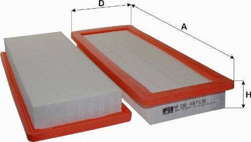 FIL Filter HP 2261 - Filtre à air droxauto.com