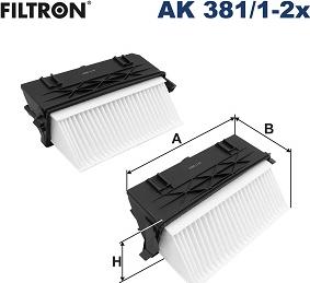 Filtron AK 381/1-2x - Filtre à air droxauto.com