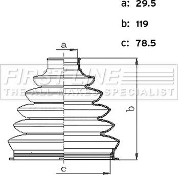 First Line FCB6443 - Joint-soufflet, arbre de commande droxauto.com