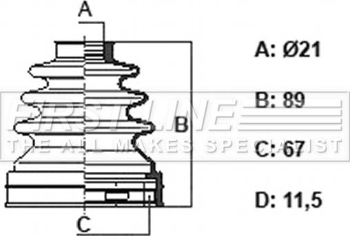 First Line FCB6402 - Joint-soufflet, arbre de commande droxauto.com