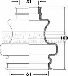 First Line FCB6092 - Joint-soufflet, arbre de commande droxauto.com