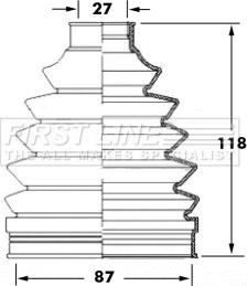 First Line FCB6055 - Joint-soufflet, arbre de commande droxauto.com
