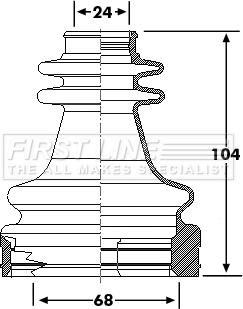 First Line FCB6196 - Joint-soufflet, arbre de commande droxauto.com