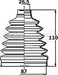First Line FCB6154 - Joint-soufflet, arbre de commande droxauto.com