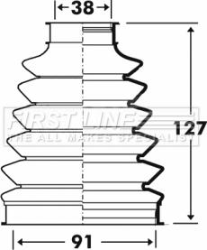 First Line FCB6102 - Joint-soufflet, arbre de commande droxauto.com