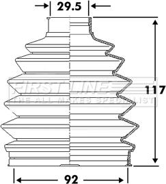 First Line FCB6107 - Joint-soufflet, arbre de commande droxauto.com