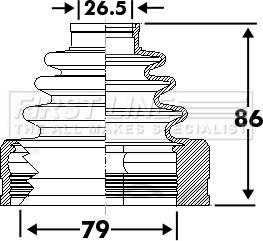 First Line FCB6110 - Joint-soufflet, arbre de commande droxauto.com