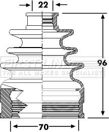 First Line FCB6324 - Joint-soufflet, arbre de commande droxauto.com