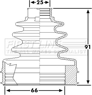 First Line FCB6265 - Joint-soufflet, arbre de commande droxauto.com