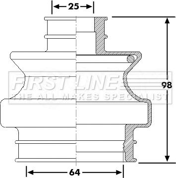 First Line FCB6263 - Joint-soufflet, arbre de commande droxauto.com