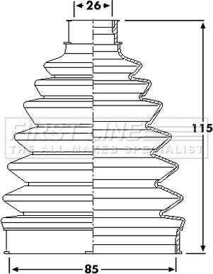 First Line FCB6207 - Joint-soufflet, arbre de commande droxauto.com