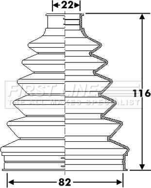 First Line FCB6285 - Joint-soufflet, arbre de commande droxauto.com