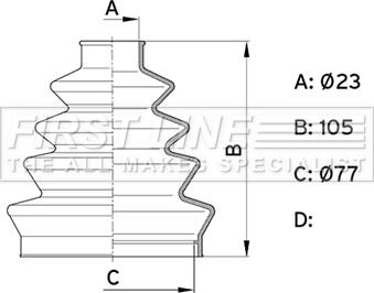 First Line FCB1001 - Joint-soufflet, arbre de commande droxauto.com