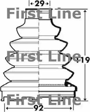 First Line FCB2919 - Joint-soufflet, arbre de commande droxauto.com