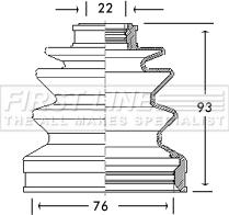 First Line FCB2662 - Joint-soufflet, arbre de commande droxauto.com