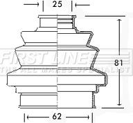 First Line FCB2196 - Joint-soufflet, arbre de commande droxauto.com