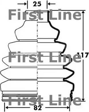 First Line FCB2392 - Joint-soufflet, arbre de commande droxauto.com