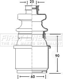 First Line FCB2307 - Joint-soufflet, arbre de commande droxauto.com