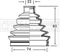 First Line FCB2326 - Joint-soufflet, arbre de commande droxauto.com