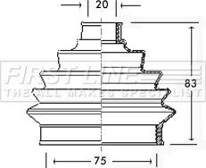 First Line FCB2256 - Joint-soufflet, arbre de commande droxauto.com