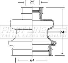 First Line FCB2758 - Joint-soufflet, arbre de commande droxauto.com