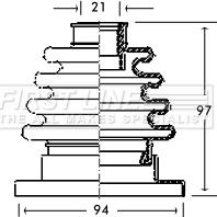 First Line FCB2717 - Joint-soufflet, arbre de commande droxauto.com