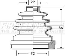 First Line FCB2782 - Joint-soufflet, arbre de commande droxauto.com