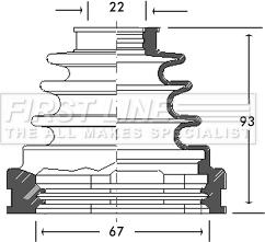 First Line FCB2728 - Joint-soufflet, arbre de commande droxauto.com