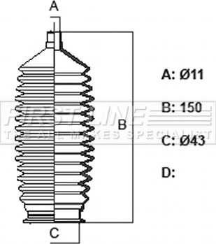 First Line FSG3463 - Jeu de joints-soufflets, direction droxauto.com