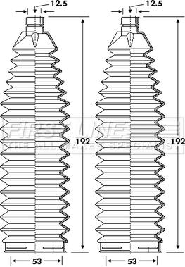 First Line FSG3408 - Jeu de joints-soufflets, direction droxauto.com