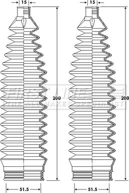 First Line FSG3414 - Jeu de joints-soufflets, direction droxauto.com