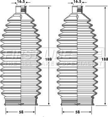 First Line FSG3417 - Jeu de joints-soufflets, direction droxauto.com