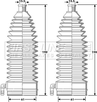 First Line FSG3424 - Jeu de joints-soufflets, direction droxauto.com