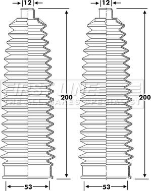 First Line FSG3425 - Jeu de joints-soufflets, direction droxauto.com
