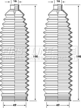 First Line FSG3421 - Jeu de joints-soufflets, direction droxauto.com