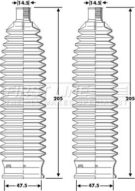 First Line FSG3428 - Jeu de joints-soufflets, direction droxauto.com