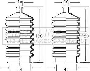 First Line FSG3015 - Jeu de joints-soufflets, direction droxauto.com